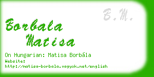 borbala matisa business card
